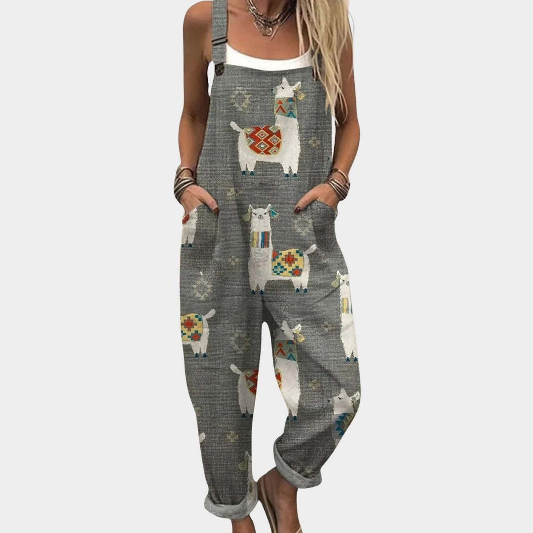 CHARLOTTE | SALOPETTE IMPRIMÉE ÉLÉGANCE CASUAL